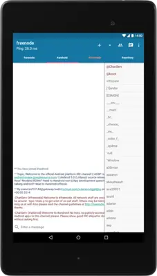 AndroIRC android App screenshot 7